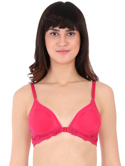 front open lace detail t-shirt bra - 16445208 - Very Small Image - 1