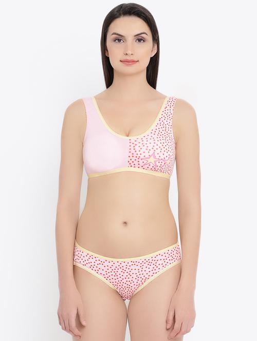 quirky printed bra and panty set - 16445244 - Very Small Image - 1