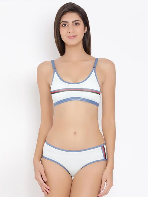 striped bras and panty set - 16445246 - Very Small Image - 1