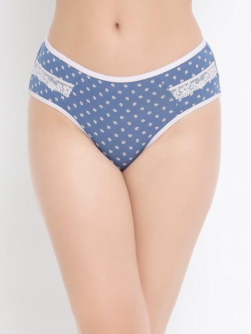 lace insert butterfly printed panty - 16445328 - Very Small Image - 1