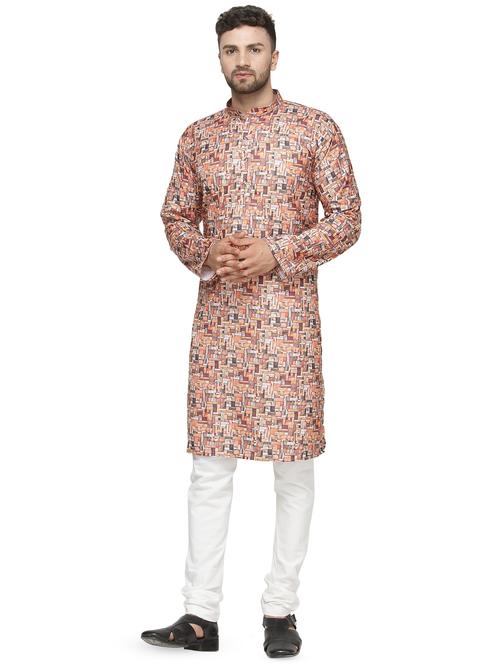 multi colored printed kurta pyjama set - 16445607 - Very Small Image - 1