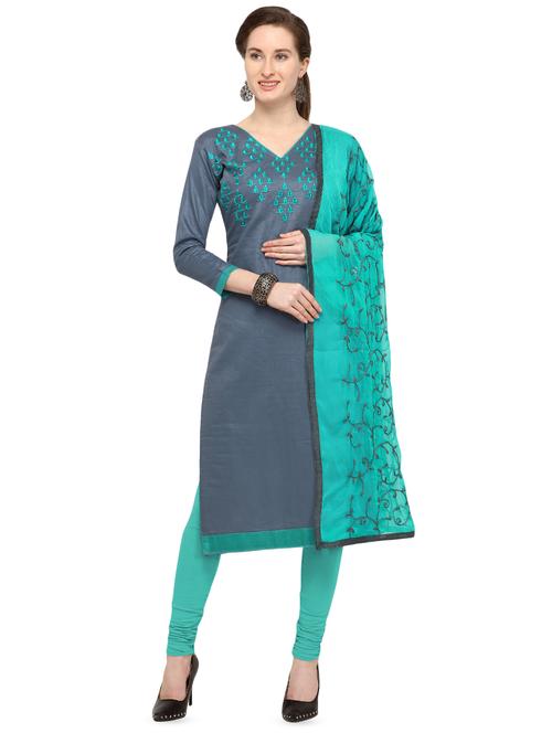 embroidered unstitched suit - 16447119 - Very Small Image - 1