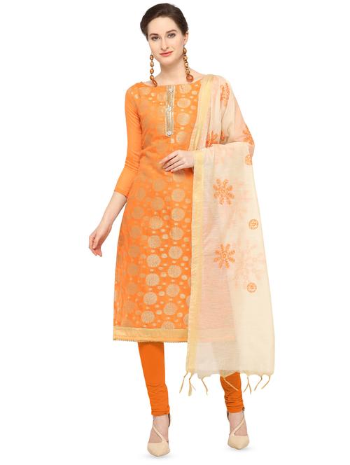 embroidered unstitched suit - 16447120 - Very Small Image - 1