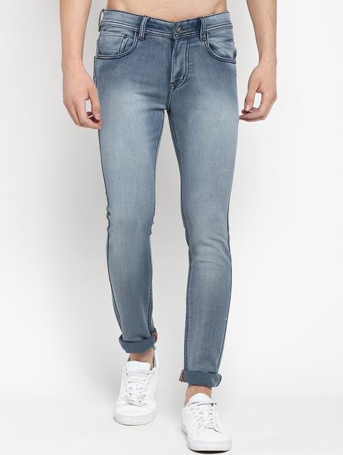 blue heavy washed jeans - 16449207 - Very Small Image - 1