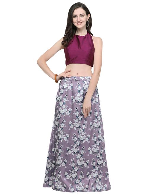 floral printed a-line lehenga - 16449814 - Very Small Image - 1