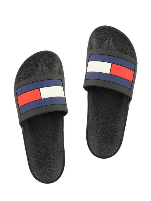 do bhai black rubber slip on flip flops - 16451076 - Very Small Image - 1