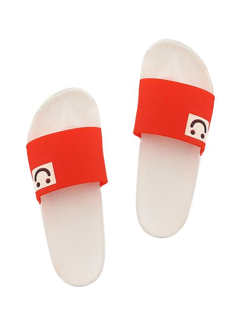 do bhai red rubber slip on flip flops - 16451078 - Very Small Image - 1
