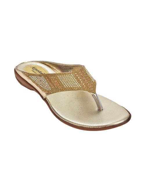 gold pu toe separator sandals - 16451579 - Very Small Image - 1