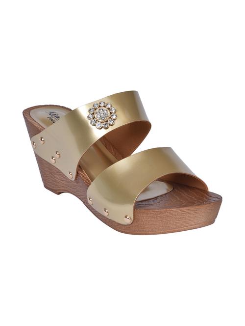 gold slip on wedges - 16451597 - Very Small Image - 1