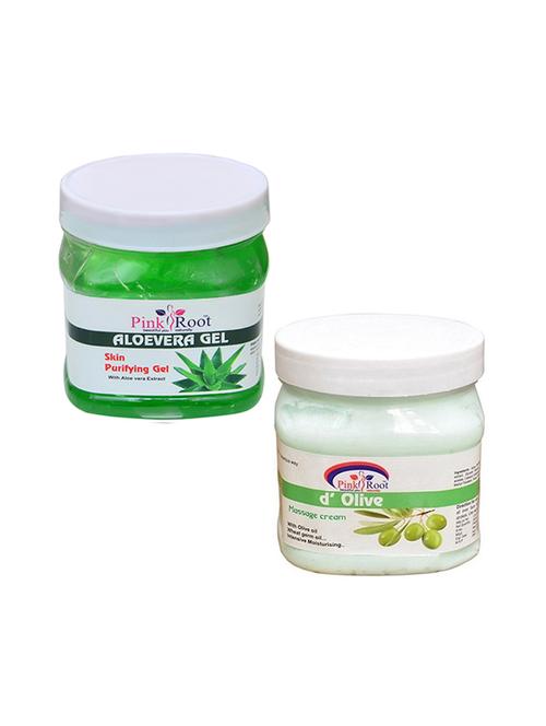 pink root aloevera gel 500gm with d olive cream 500gm - 16451880 - Very Small Image - 1
