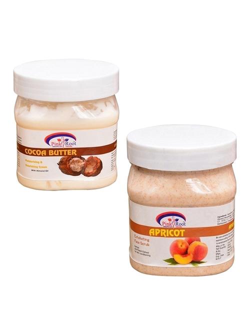 pink root cocoa cream 500gm with apricot scrub 500gm - 16452021 - Very Small Image - 1