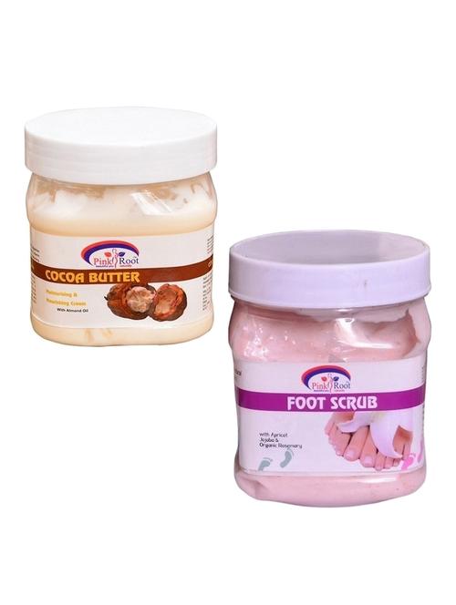 pink root cocoa cream 500gm with foot scrub 500gm - 16452037 - Very Small Image - 1
