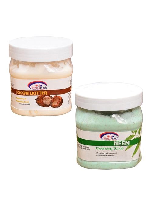 pink root cocoa cream 500gm with neem scrub 500gm - 16452050 - Very Small Image - 1