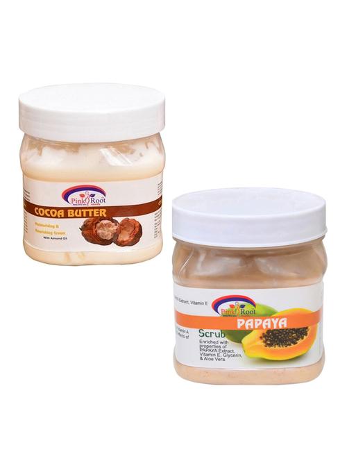 pink root cocoa cream 500gm with papaya scrub 500gm - 16452054 - Very Small Image - 1