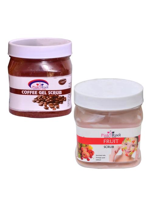 pink root coffee scrub 500gm with fruit scrub 500gm - 16452090 - Very Small Image - 1