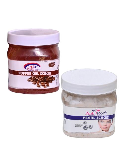pink root coffee scrub 500gm with pearl scrub 500gm - 16452107 - Very Small Image - 1