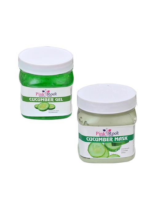 pink root cucumber gel 500gm with cucumber mask 500gm - 16452127 - Very Small Image - 1