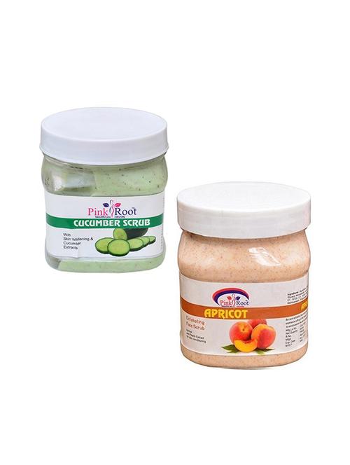 pink root cucumber scrub 500gm with apricot scrub 500gm - 16452158 - Very Small Image - 1