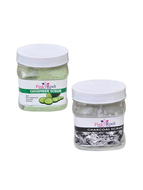 pink root cucumber scrub 500gm with charcoal scrub 500gm - 16452164 - Very Small Image - 1