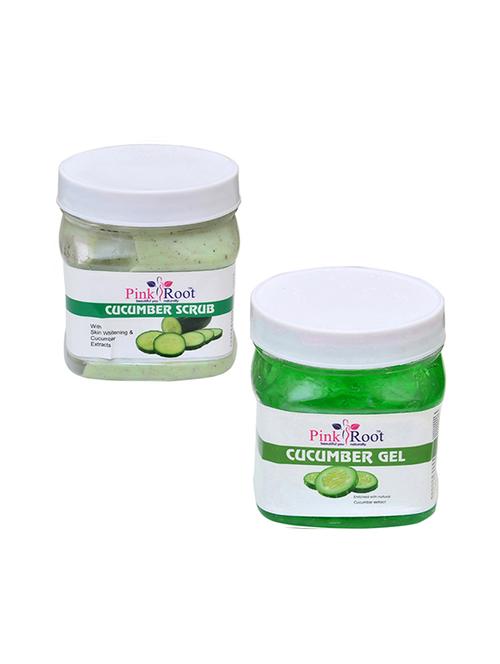 pink root cucumber scrub 500gm with cucumber gel 500gm - 16452168 - Very Small Image - 1