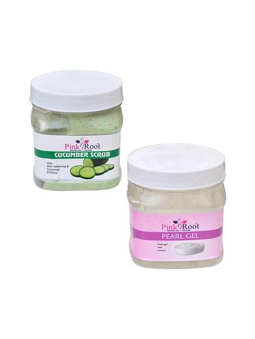 pink root cucumber scrub 500gm with pearl gel 500gm - 16452190 - Very Small Image - 1