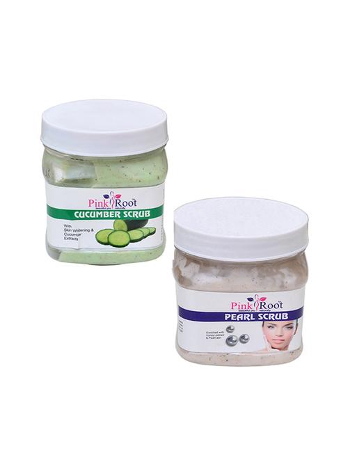 pink root cucumber scrub 500gm with pearl scrub 500gm - 16452192 - Very Small Image - 1