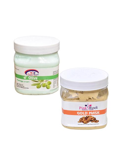 pink root d olive cream 500gm with gold mask 500gm - 16452223 - Very Small Image - 1