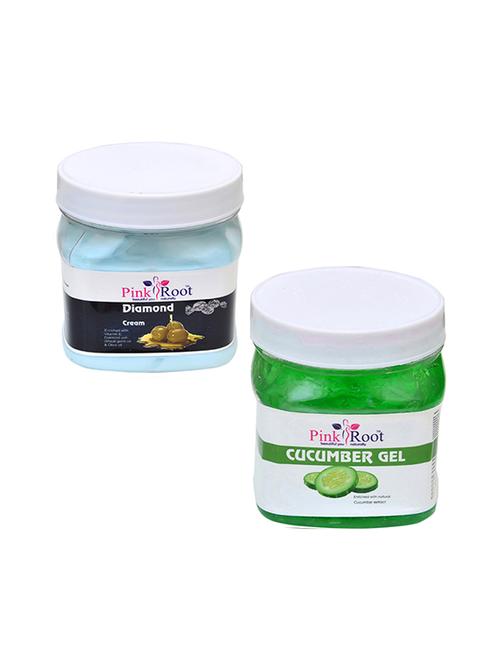 pink root diamond cream 500gm with cucumber gel 500gm - 16452356 - Very Small Image - 1