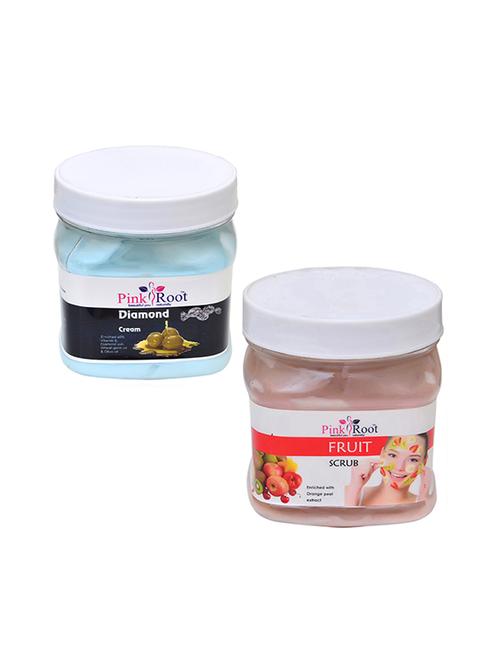 pink root diamond cream 500gm with fruit scrub 500gm - 16452367 - Very Small Image - 1