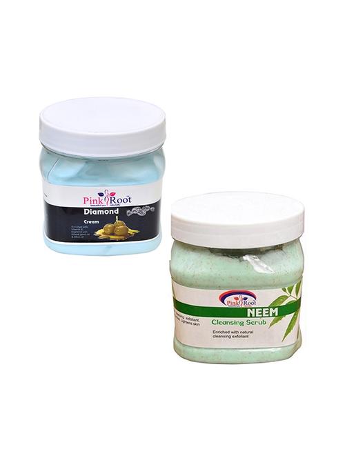 pink root diamond cream 500gm with neem scrub 500gm - 16452375 - Very Small Image - 1