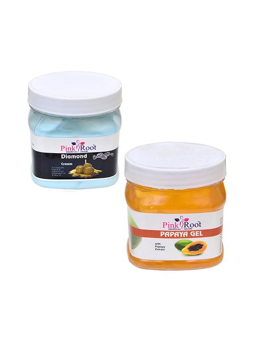 pink root diamond cream 500gm with papaya gel 500gm - 16452378 - Very Small Image - 1