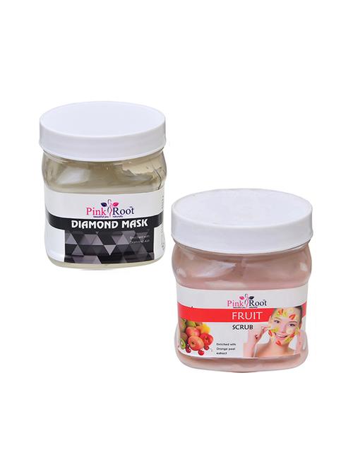 pink root diamond mask 500gm with fruit scrub 500gm - 16452415 - Very Small Image - 1