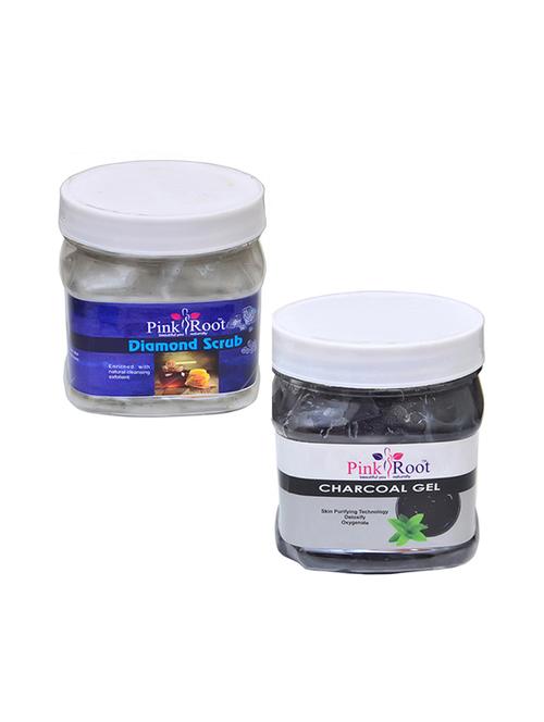 pink root diamond scrub 500gm with charcoal gel 500gm - 16452446 - Very Small Image - 1