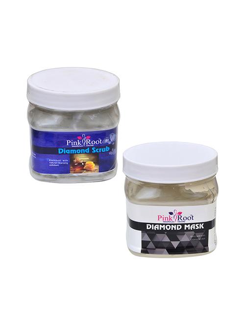 pink root diamond scrub 500gm with diamond mask 500gm - 16452458 - Very Small Image - 1