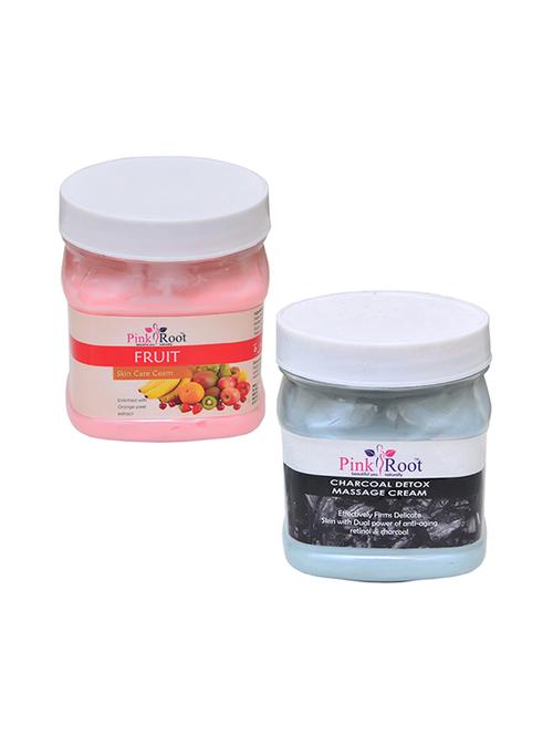 pink root fruit cream 500gm with charcoal cream 500gm - 16452494 - Very Small Image - 1