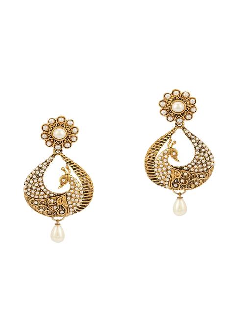 gold drop earring - 16453730 - Very Small Image - 1