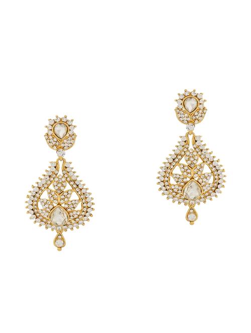 gold brass drop earring - 16453746 - Very Small Image - 1