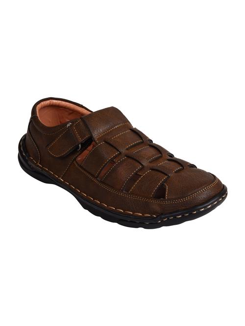 ajanta brown back strap sandals - 16457038 - Very Small Image - 1