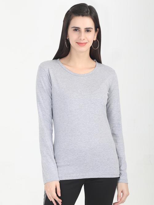 round neck long sleeves tee - 16457722 - Very Small Image - 1