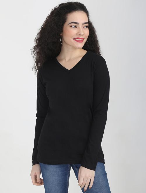long sleeved solid tee - 16457881 - Very Small Image - 1