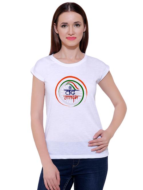 round neck patriotic slogan tee - 16458152 - Very Small Image - 1