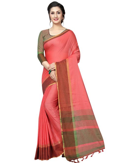 bordered maheshwari saree with blouse - 16459233 - Very Small Image - 1