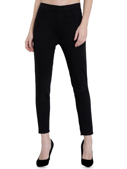 high rise solid jeggings - 16459646 - Very Small Image - 1
