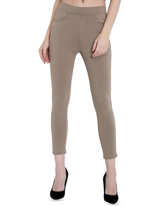 high rise solid jeggings - 16459649 - Very Small Image - 1
