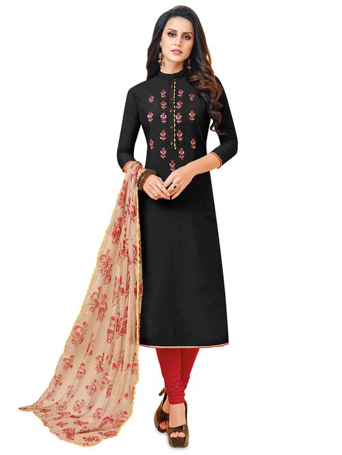 embroidered unstitched suit - 16460393 - Very Small Image - 1