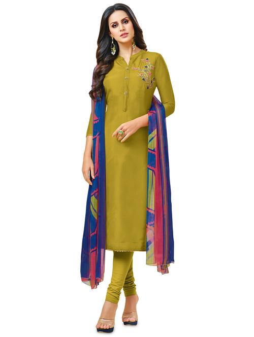 embroidered unstitched suit - 16460394 - Very Small Image - 1