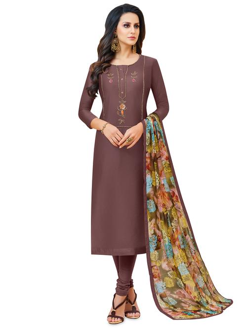 embroidered unstitched suit - 16460398 - Very Small Image - 1