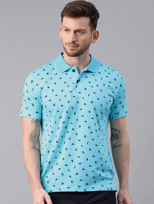light blue front print t-shirt - 16461020 - Very Small Image - 1