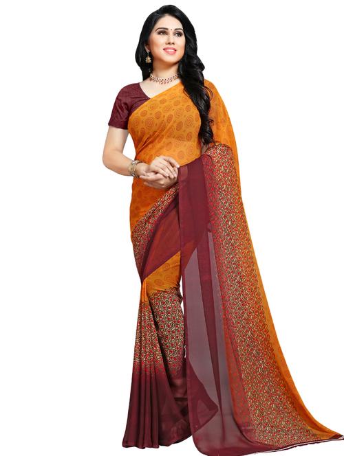 floral printed saree - 16461237 - Very Small Image - 1