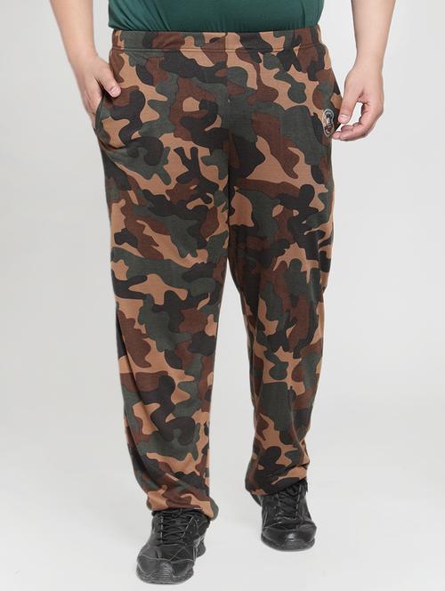 green camouflage print track pants - 16461810 - Very Small Image - 1